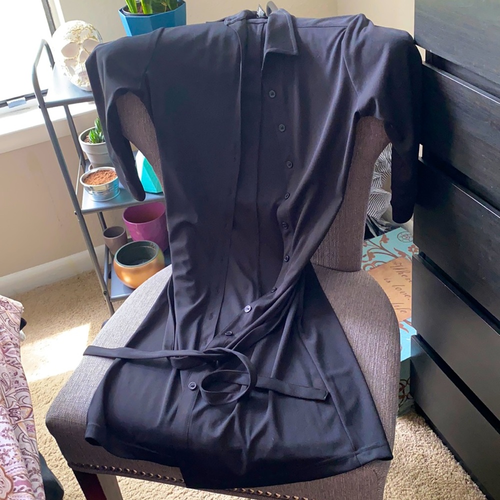 Express button up dress